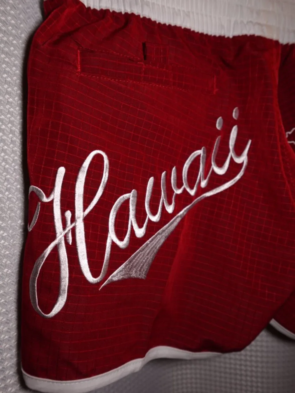Red Hawaii Shorts